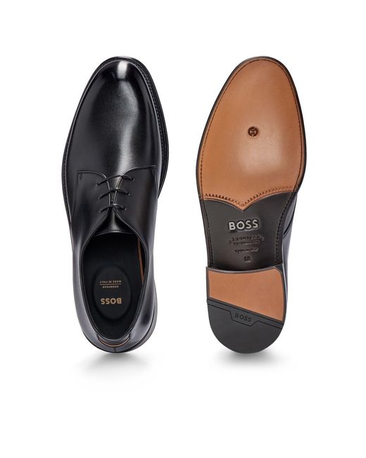 Boss Black Solid Color Loafers for men