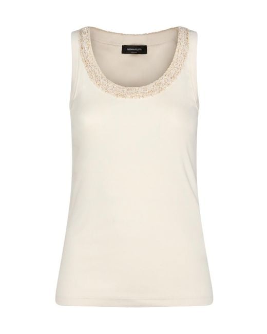 Fabiana Filippi Natural Jersey Tank Top