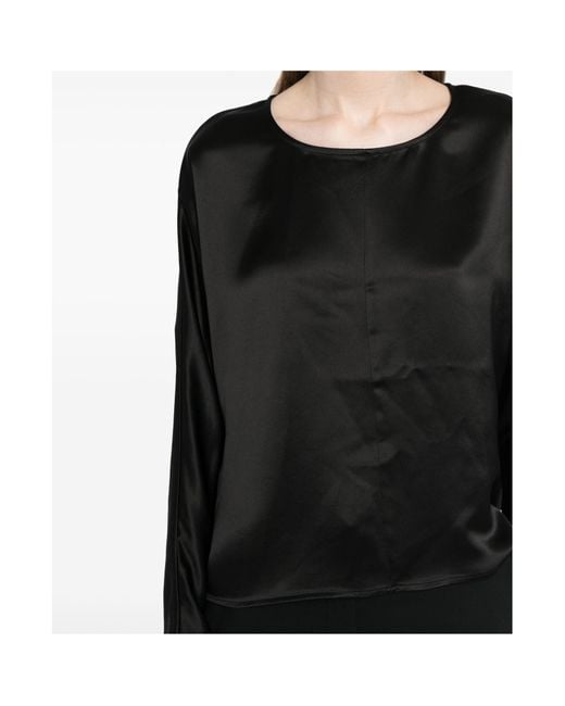 By Malene Birger Black Long-Sleeved Blouse