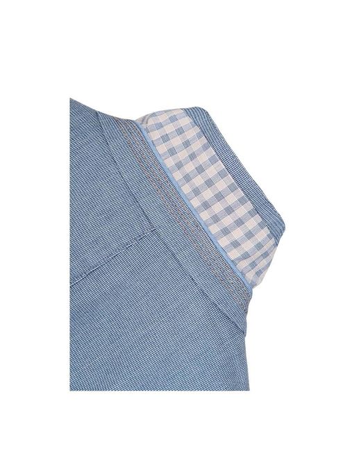 Boss Blue Single-Breasted Suit Jacket for men
