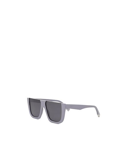 Fendi Metallic Eyewear Square Frame Sunglasses