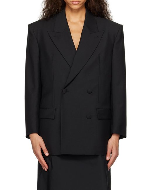 Givenchy Black Oversized Double-Breasted Jacket