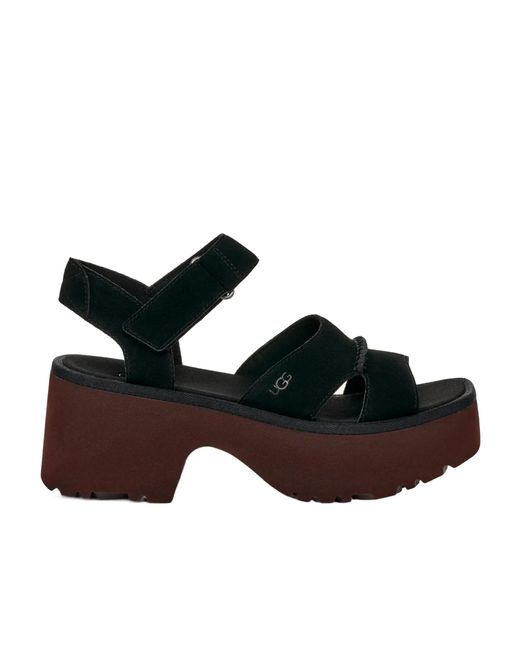 Ugg Black New Heights Ankle Strap