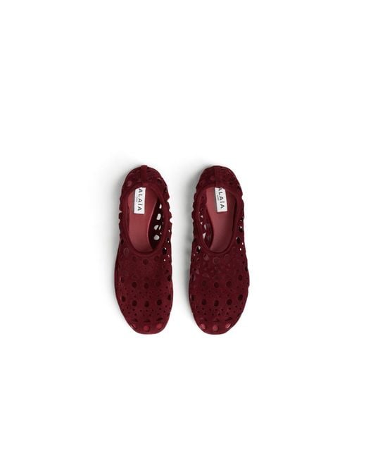 Alaïa Red Slippers Vienne