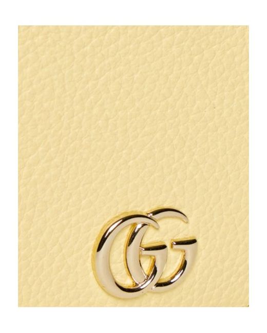 Gucci Natural Gg Marmont Wallet On Chain