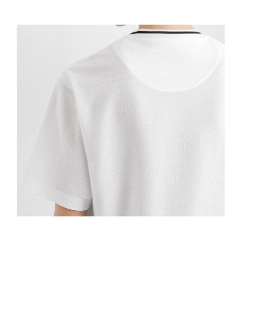 Dolce & Gabbana White Logo Embroidered Short-Sleeved T-Shirt for men