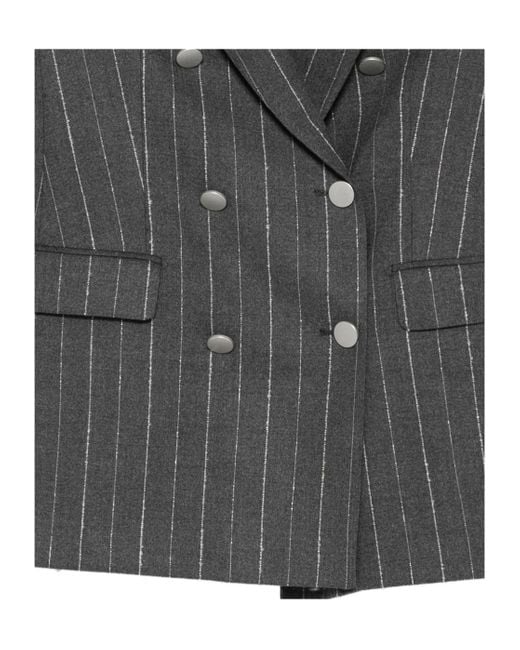 Tagliatore Gray Long-Sleeved Suit Jacket