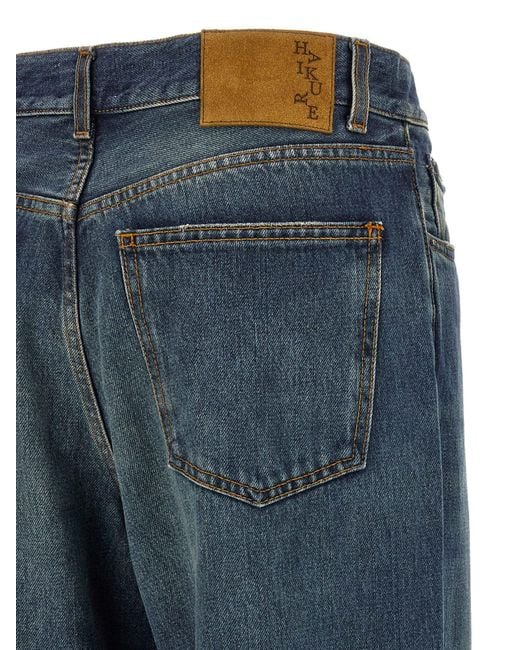 Haikure Blue Korea Straight-Leg Jeans