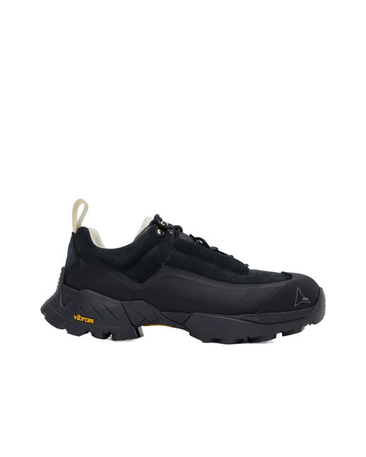 Roa Black Round Toe Low-Top Sneakers for men