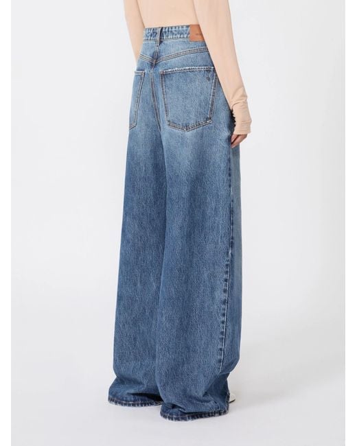 Sportmax Blue Spdangri Wide Leg Jeans
