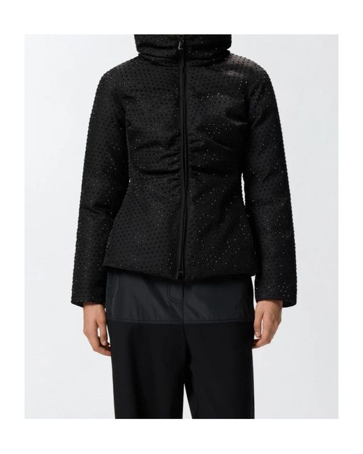 Pinko Black Nita Fully Embellished Short Padded Jacket