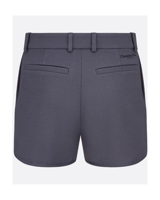 Dior Blue Cropped Shorts for men