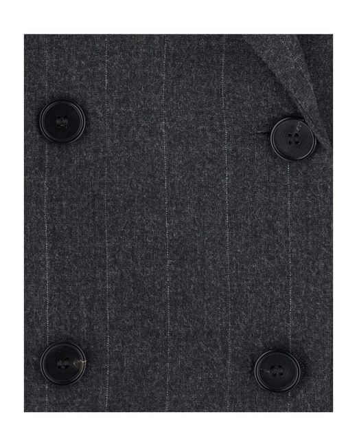 Jucca Black Double-Breasted Prince Of Wales Check Blazer