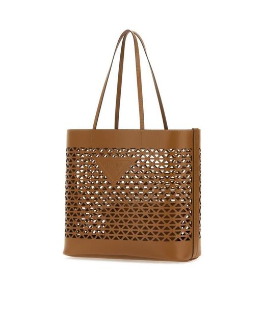 Prada Brown Logo Handbag