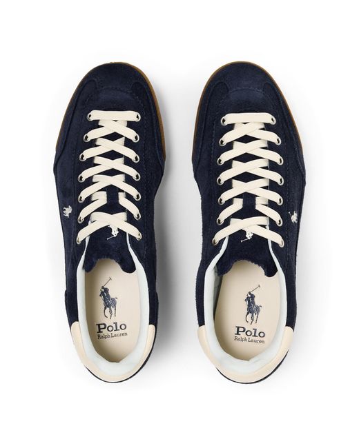 Polo Ralph Lauren Blue Lace-Up Casual Sneakers