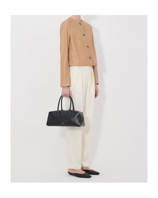 Loulou de Saison Natural Raho Button Leather Jacket