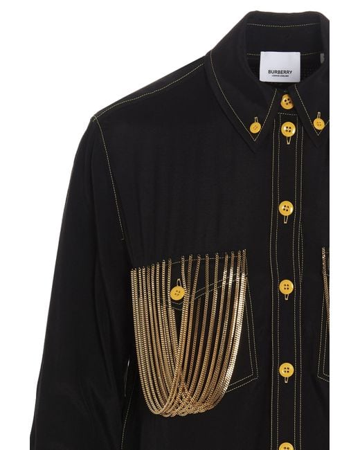 Burberry Black Chain Detail Shirt