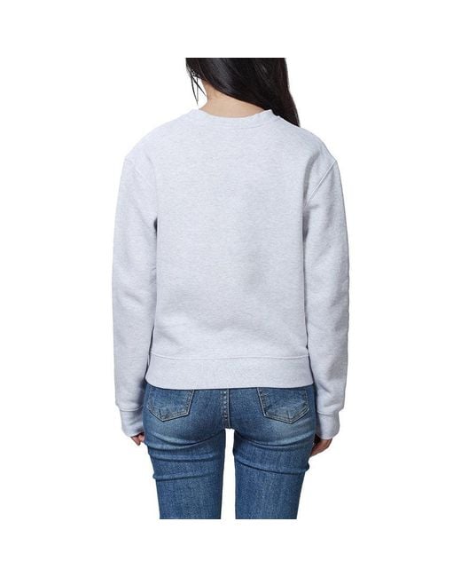 MSGM Gray Logo Details Sweater