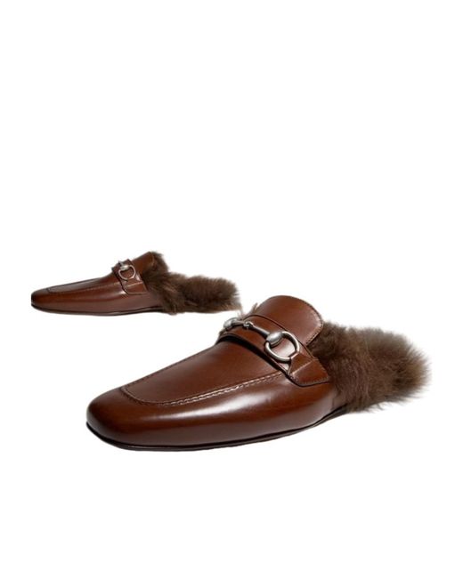 Gucci Brown Casanova Mule