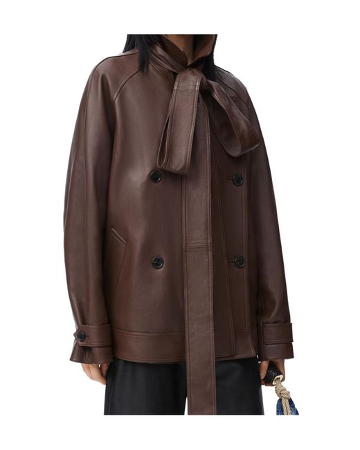 Loewe Brown Bow Jacket
