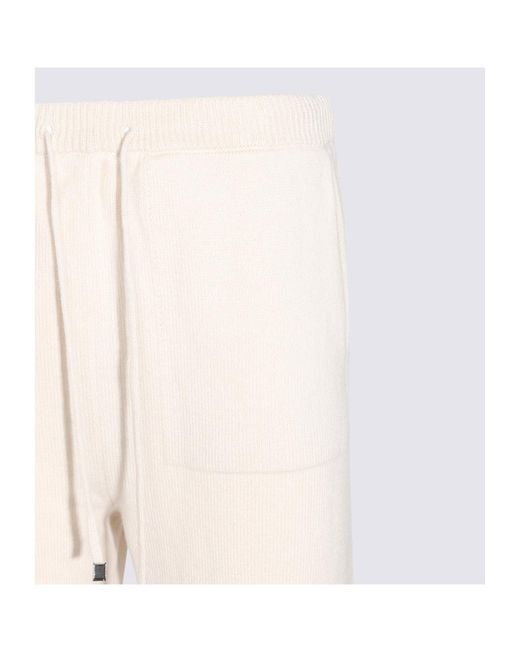 Antonelli Natural Drawstring Knitted Trousers