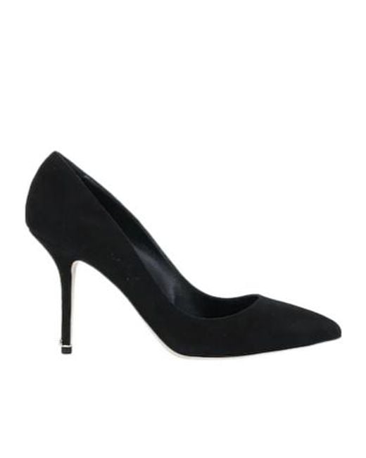Dolce & Gabbana Black Solidcolor Pointedtoe Highheels