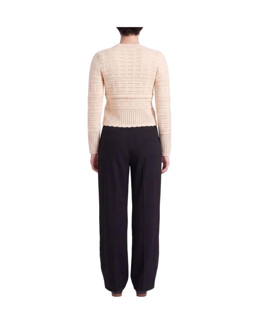 Isabel Marant Natural Solid-Color Knit Sweater