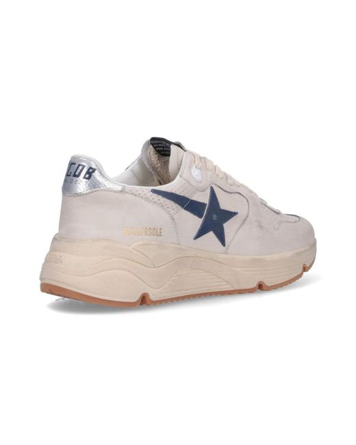 Golden Goose Deluxe Brand White Running Sole Lace-Up Sneakers for men