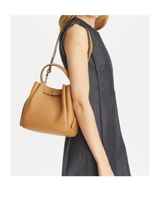 Tory Burch Brown Romy Small Bucket Bag
