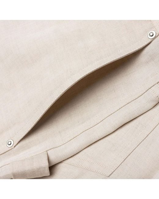 Helmut Lang White Carpenter High Waist Straight Leg Trousers for men