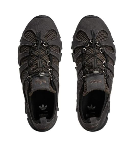 Adidas Black Mesh-Panel Toggle-Fastening Sneakers