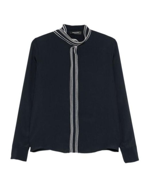Fabiana Filippi Blue Long-Sleeved Shirt