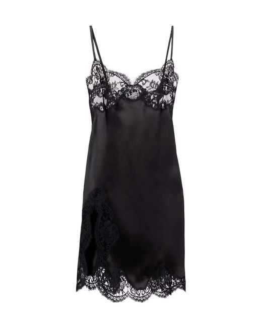 Dolce & Gabbana Black Suspender Dress