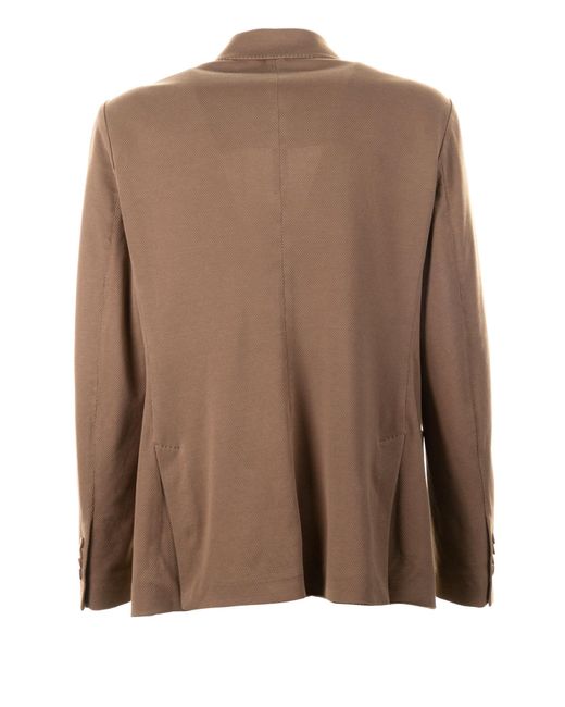 Circolo 1901 Brown Double-Breasted Blazer for men