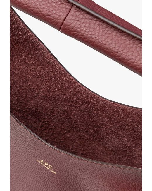 A.P.C. Red Le Neige Hobo Shoulder Bag