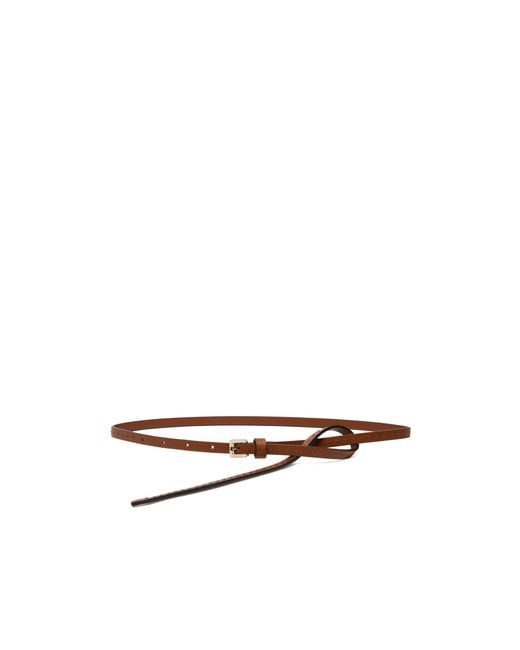 Max Mara White Stitch Detailed Belt