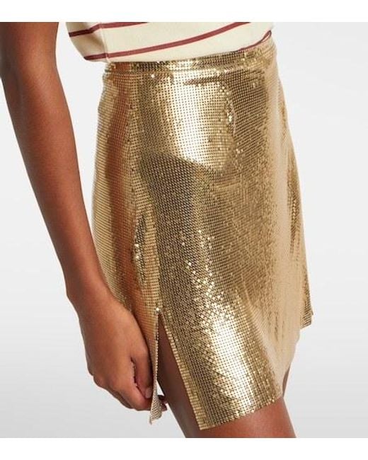 Rabanne Natural Chainmail Miniskirt