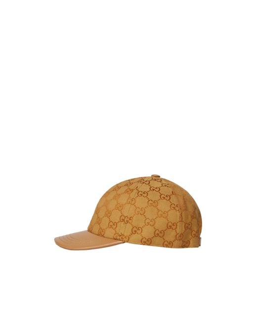 Gucci Brown Gg Canvas Baseball Hat