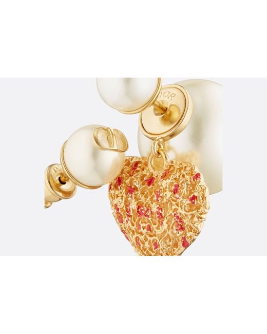 Dior White Amour Tribales Earrings