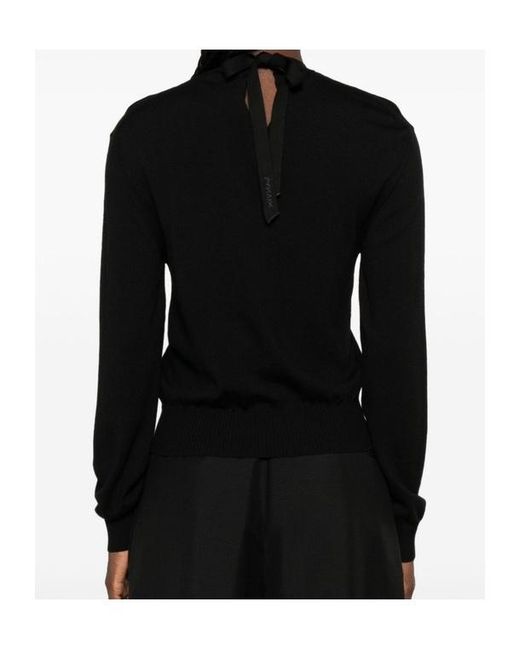 Lanvin Black Crew-Neck Sweater
