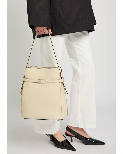 Totême Natural Leather Bucket Bag
