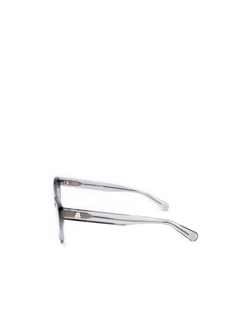 Moncler White Eyewear Cat-Eye Frame Glasses