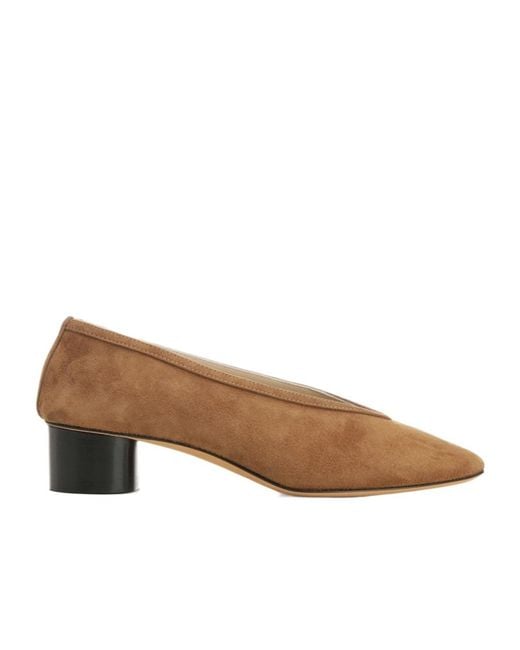 Le Monde Beryl Brown Luna Low Heeled Pumps