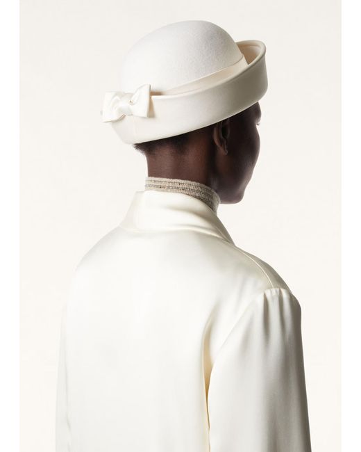 Loro Piana White Louise Hat