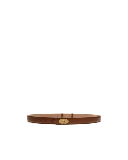 Mulberry White Logo-Engraved Belt
