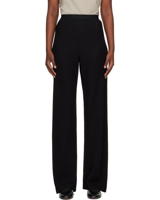 Wardrobe NYC Black Crepe Bias Cut Casual Pants