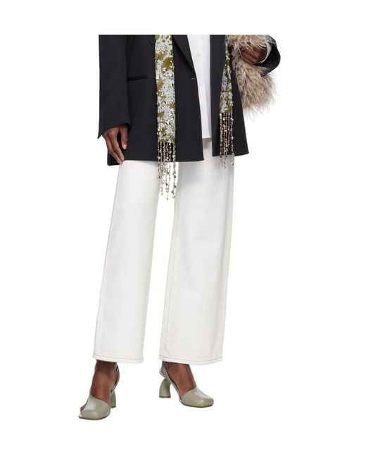 Dries Van Noten White Peyton Denim