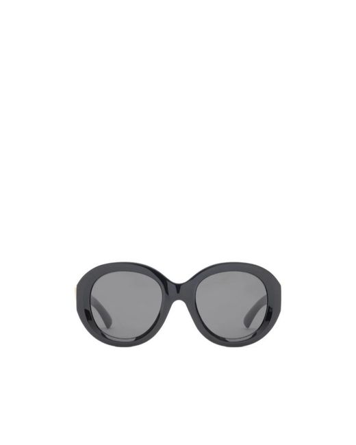 Burberry Gray Heritage Round Sunglasses