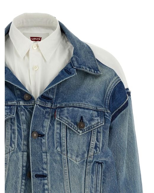 Junya Watanabe Blue X Levi's Panelled Denim Jacket