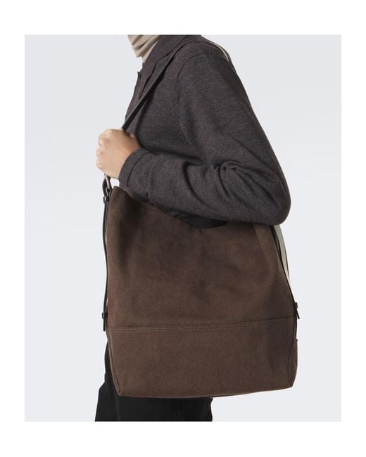 Lemaire Brown Logo-Detail Shoulder Bag for men